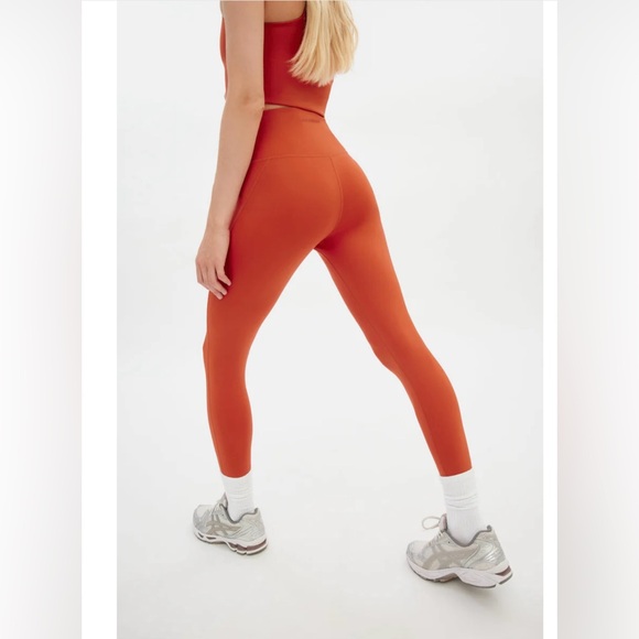 Girlfriend Collective Women’s Dark Orange Activewear Leggings - Picture 2 of 6